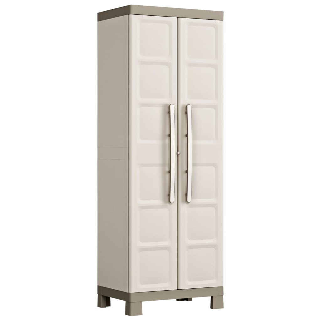 Keter Lagerschrank mit Einlegeböden Excellence Beige und Taupe 182 cm