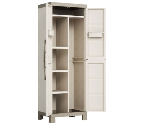 Keter Universalschrank Excellence Beige und Taupe 182 cm
