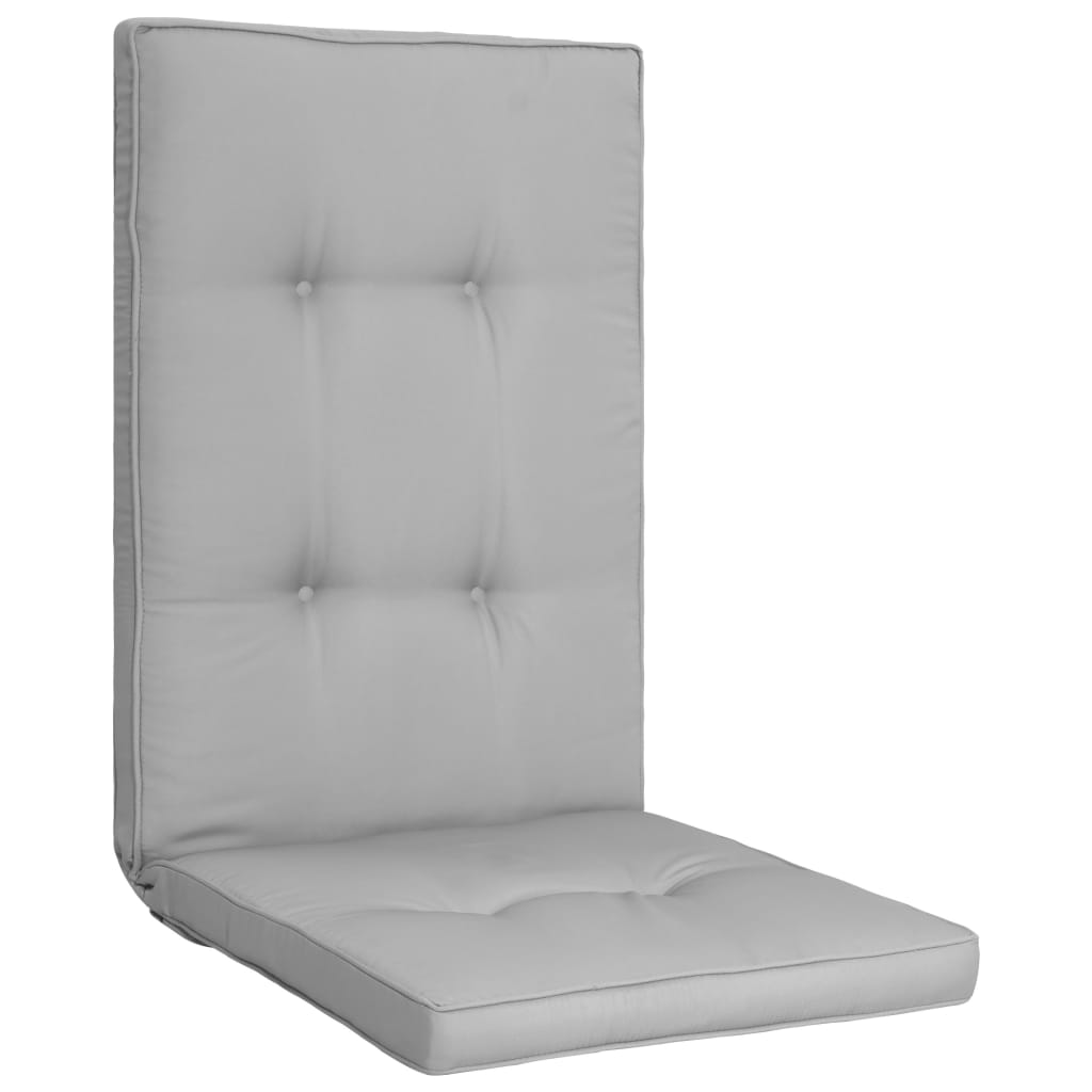 

vidaXL Tuinstoelkussens 4 st 120x50x5 cm grijs