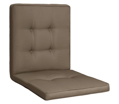 vidaXL Sodo kėdės pagalvėlės, 2vnt., taupe spalvos, 100x50x5cm