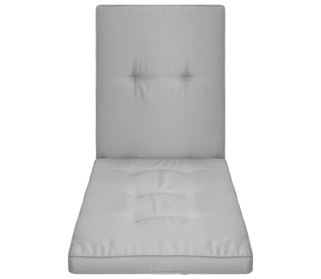 vidaXL Saulės gulto čiužinukas, pilkos spalvos, 190x60x5 cm