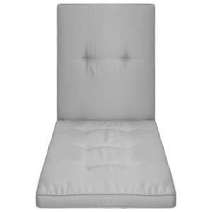 vidaXL Saulės gulto čiužinukas, pilkos spalvos, 190x60x5 cm