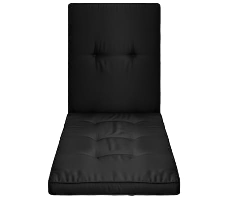 vidaXL Saulės gulto čiužinukas, juodos spalvos, 190x60x5 cm