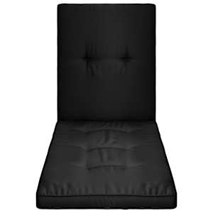 vidaXL Saulės gulto čiužinukas, juodos spalvos, 190x60x5 cm