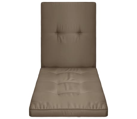 vidaXL Saulės gulto čiužinukas, taupe spalvos, 190x60x5 cm