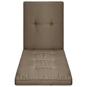 vidaXL Saulės gulto čiužinukas, taupe spalvos, 190x60x5 cm