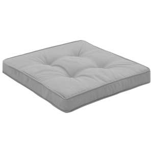 vidaXL Sodo kėdės pagalvėlės, 4vnt., pilkos spalvos, 40x40x5cm