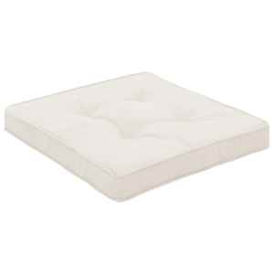 vidaXL Sodo kėdės pagalvėlės, 4vnt., kreminės spalvos, 40x40x5cm