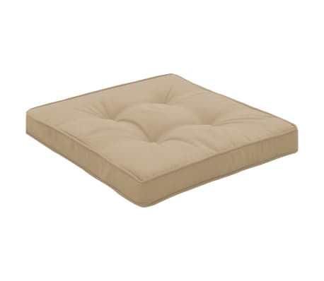 vidaXL Sodo kėdės pagalvėlės, 4vnt., smėlio spalvos, 40x40x5cm