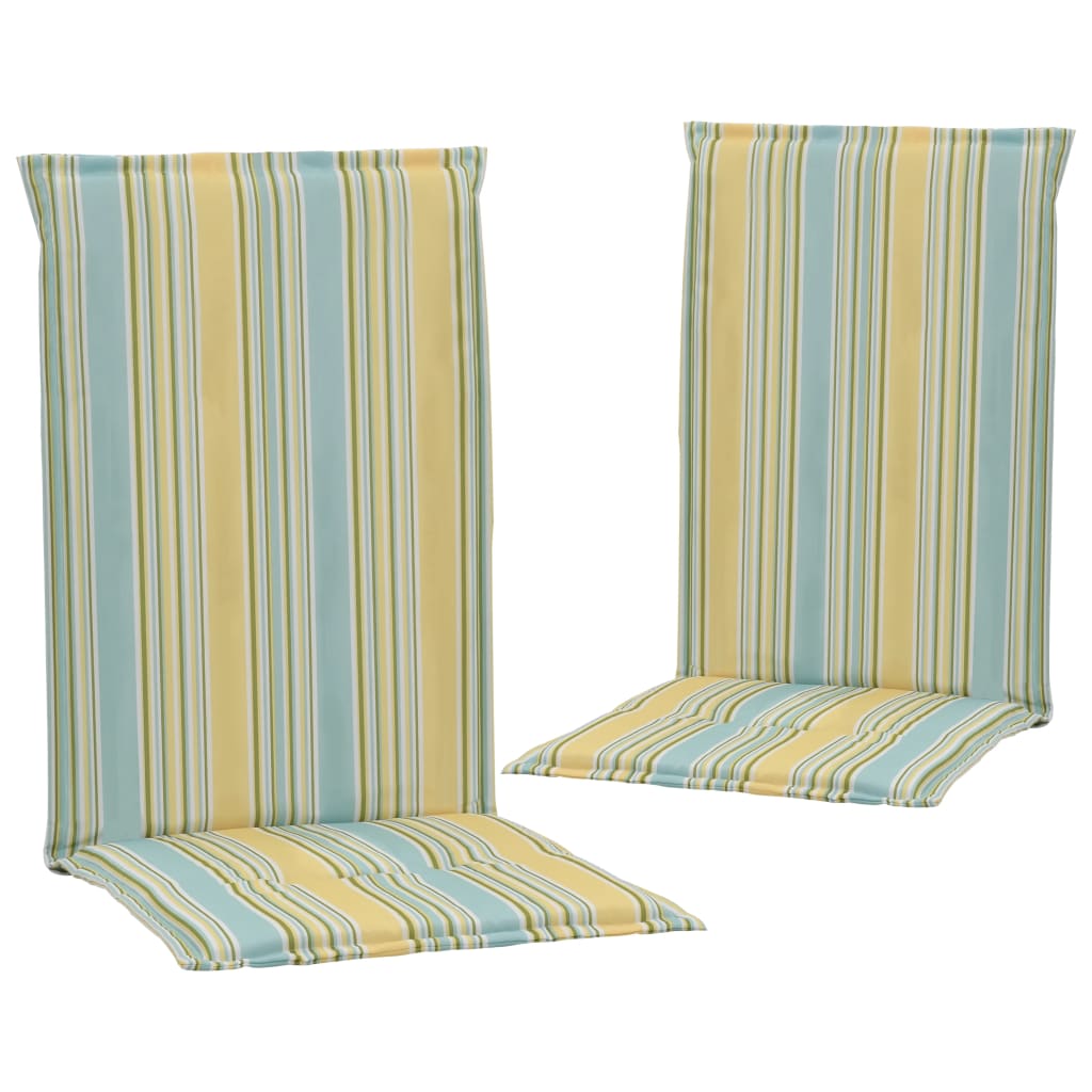 vidaXL Perne scaun grădină, imprimeu, 2 buc., multicolor, 120x50x3 cm 120x50x3 imagine noua