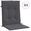 vidaXL Aia tooli padjad Antratsiit 100 x 50 x 3 cm