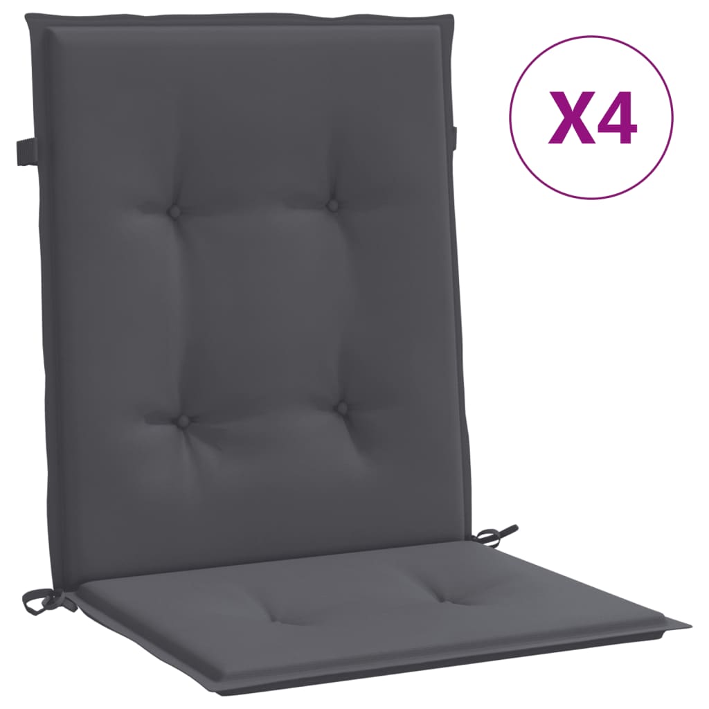 

vidaXL Garden Chair Cushions 4 pcs Anthracite 39.4"x19.7"x1.2"