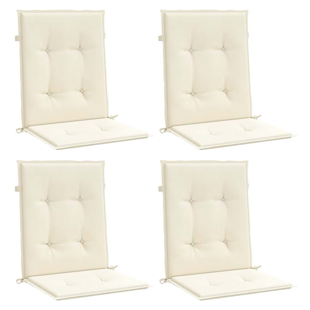 vidaXL Tuinstoelkussen lage rug 4 st 100x50x2 cm oxford stof antraciet, foto 4