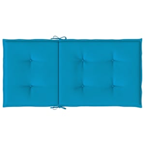 Podušky na židli nízké opěradlo 2 ks modré 100x50x3 cm oxford - obrázek 6
