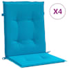 vidaXL Aia tooli padjad 4 tk Oxfordi kangas Sinine 100 x 50 x 3 cm