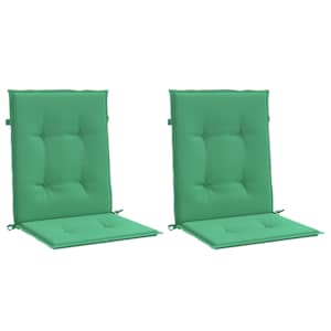 Podušky na židli nízké opěradlo 2 ks zelené 100x50x3 cm oxford - obrázek 3
