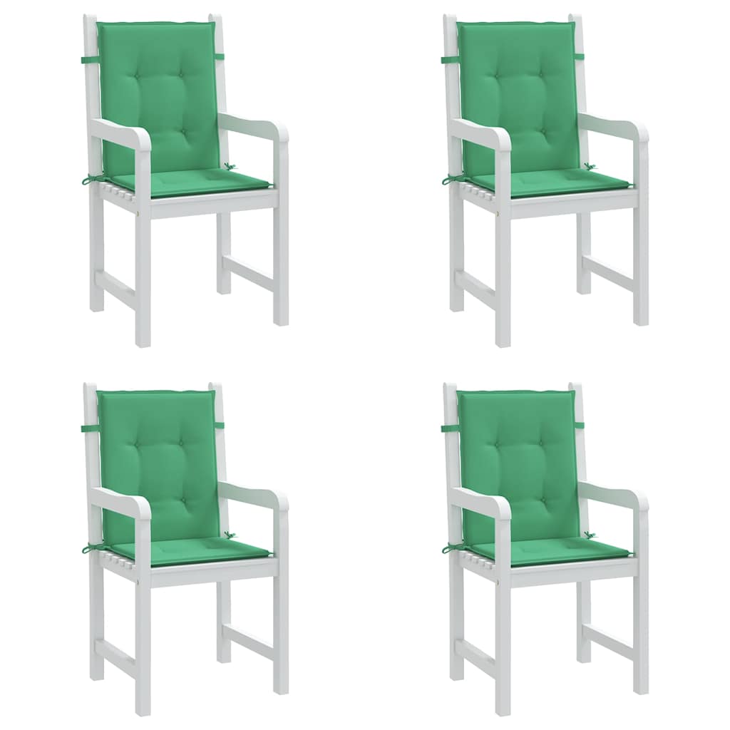 vidaXL Tuinstoelkussens lage rug 4 st 100x50x3 cm oxford stof groen, foto 2