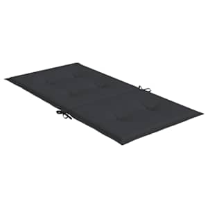 Podušky na židli nízké opěradlo 2 ks černé 100x50x3 cm oxford - obrázek 6
