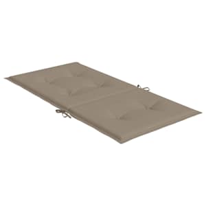 Podušky na židli nízké opěradlo 2 ks taupe 100x50x3 cm oxford - obrázek 6