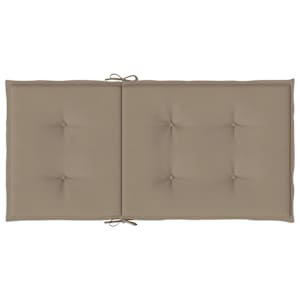 Podušky na židli nízké opěradlo 2 ks taupe 100x50x3 cm oxford - obrázek 7