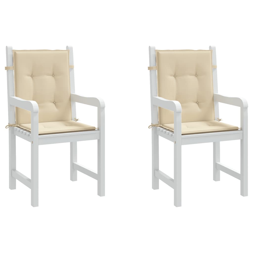 dārza krēslu spilveni, 2 gab., bēši, 100x50x3 cm | Stepinfit.lv