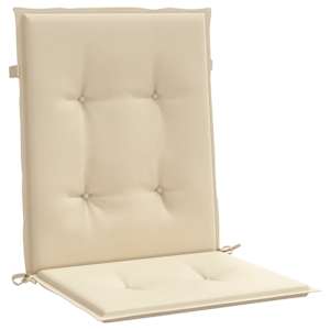 Podušky na židli nízké opěradlo 2 ks béžové 100x50x3 cm oxford - obrázek 5