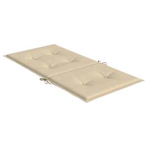 Podušky na židli nízké opěradlo 2 ks béžové 100x50x3 cm oxford - obrázek 6