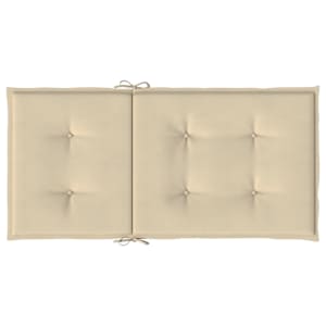 Podušky na židli nízké opěradlo 2 ks béžové 100x50x3 cm oxford - obrázek 7