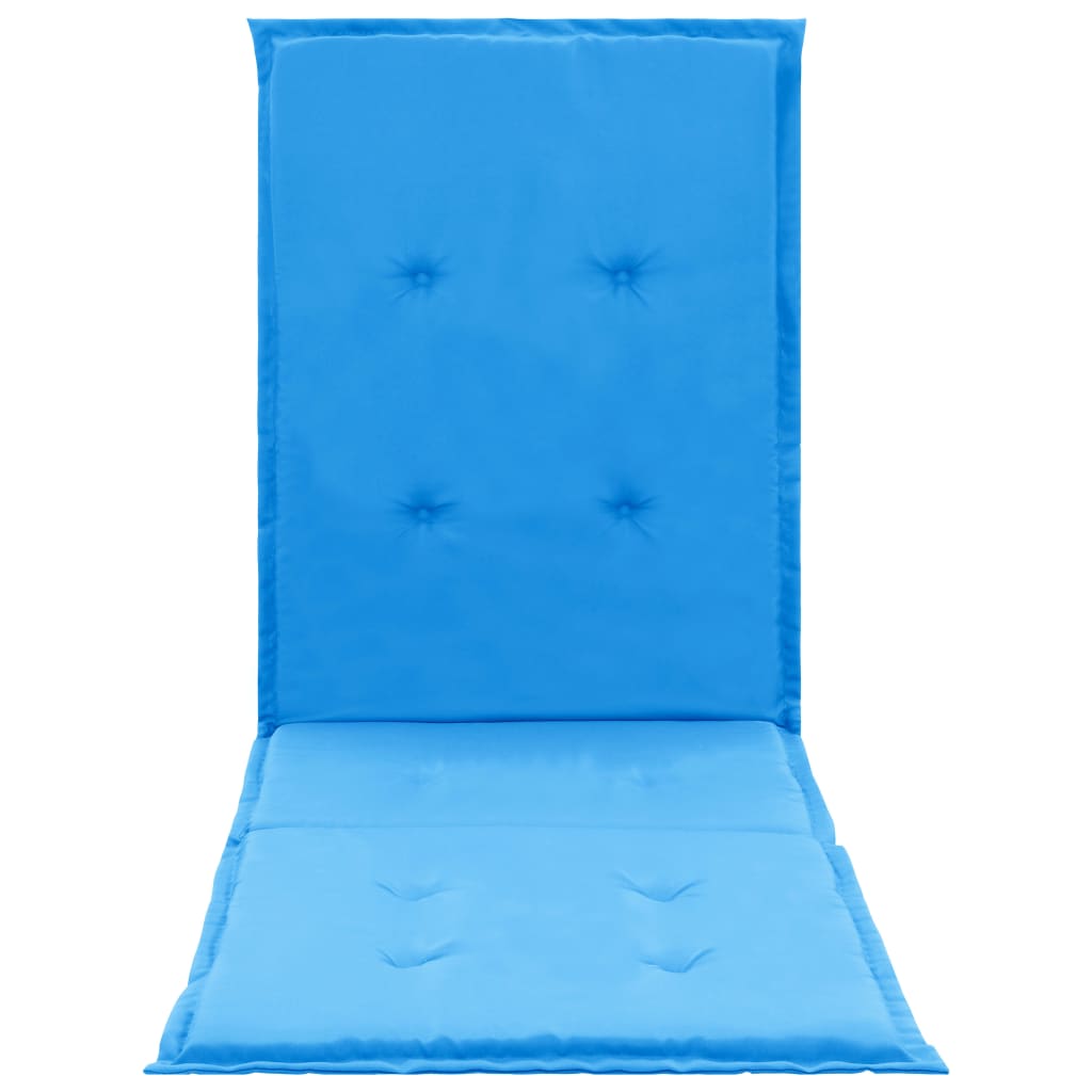 vidaXL Loungestoelkussen 180x55x3 cm blauw