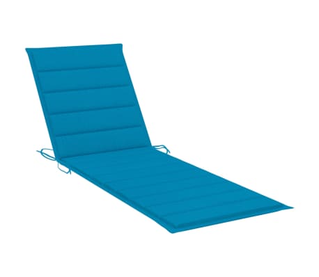 vidaXL Saulės gulto čiužinukas, mėlynos spalvos, 190x60x4 cm