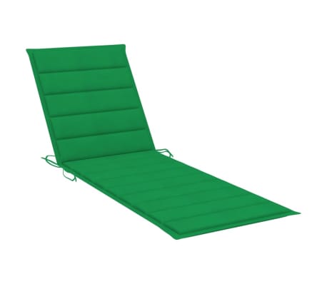 vidaXL Saulės gulto čiužinukas, žalios spalvos, 190x60x4 cm