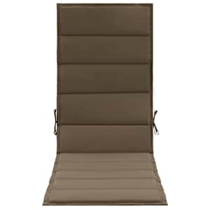 vidaXL Saulės gulto čiužinukas, taupe spalvos, 190x60x4 cm