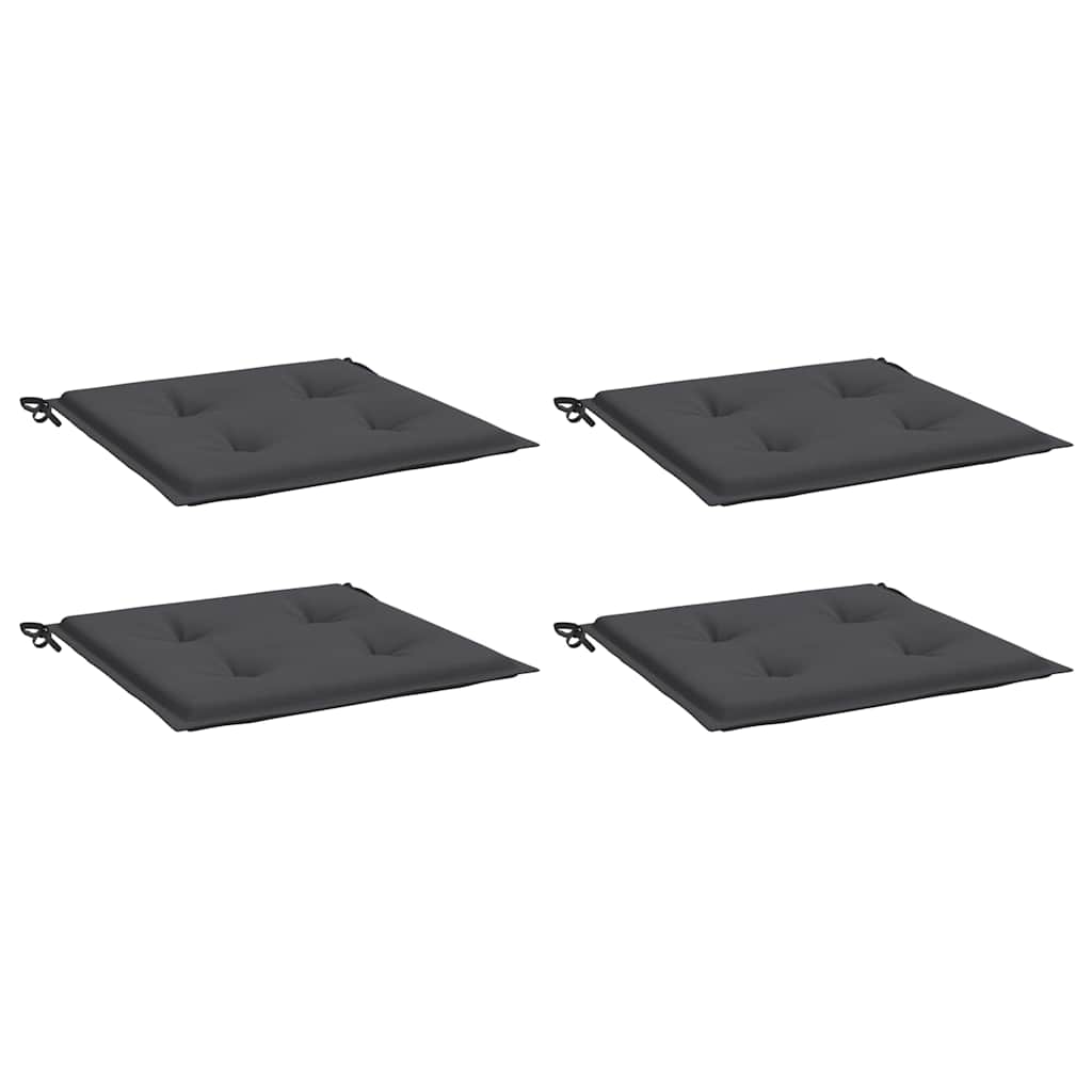 vidaXL Tuinstoelkussens 4 st 40x40x3 cm oxford stof antracietkleurig, foto 4
