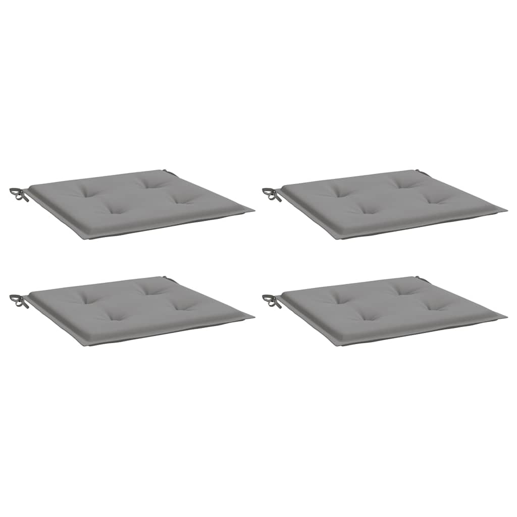 vidaXL Tuinstoelkussens 4 st 40x40x3 cm oxford stof grijs, foto 4