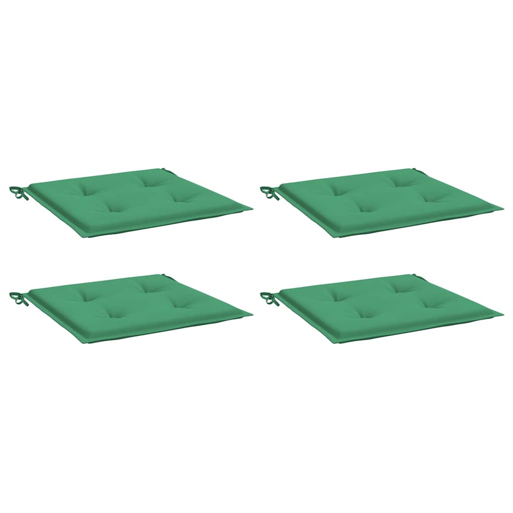 vidaXL Tuinstoelkussens 4 st 40x40x3 cm oxford stof groen, foto 4