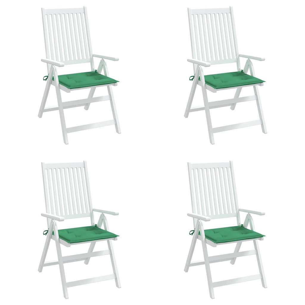 vidaXL Tuinstoelkussens 4 st 40x40x3 cm oxford stof groen, foto 2