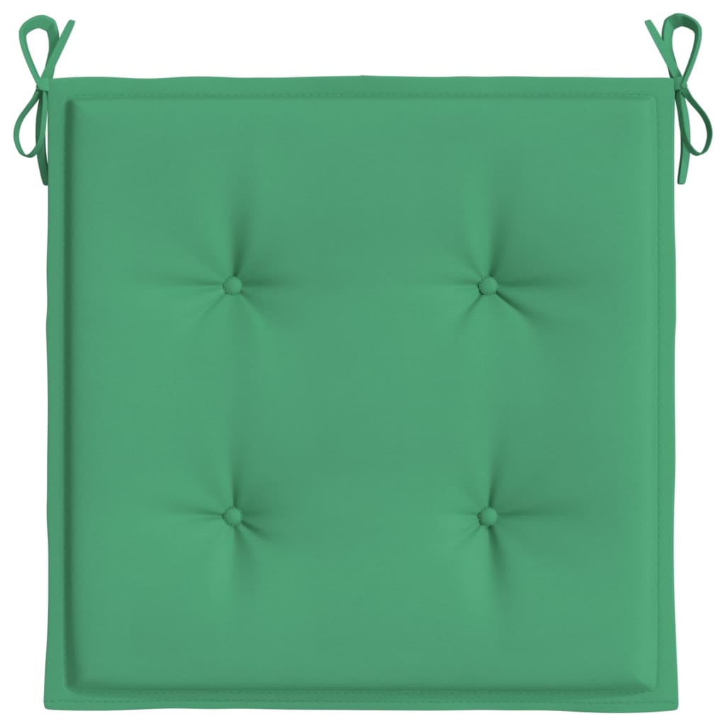 dārza krēslu spilveni, 4 gab., zaļi, 40x40x3 cm | Stepinfit.lv