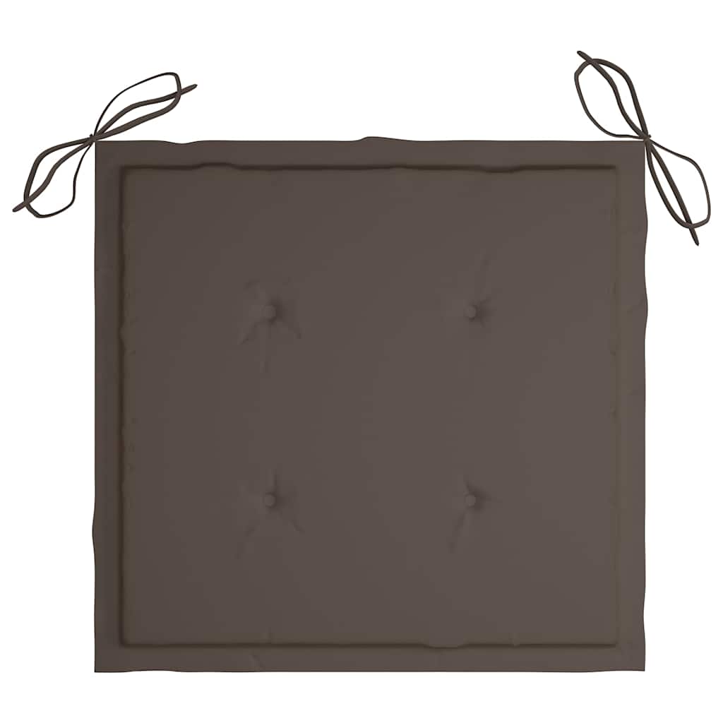 vidaXL Tuinstoelkussens 4 st 40x40x3 cm oxford stof taupe, foto 4