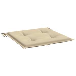 Podušky na zahradní židli 4 ks béžové 40x40x3 cm látka oxford - obrázek 5