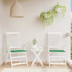 Podušky na zahradní židli 2 ks zelené 50x50x4 cm látka oxford - obrázek 1