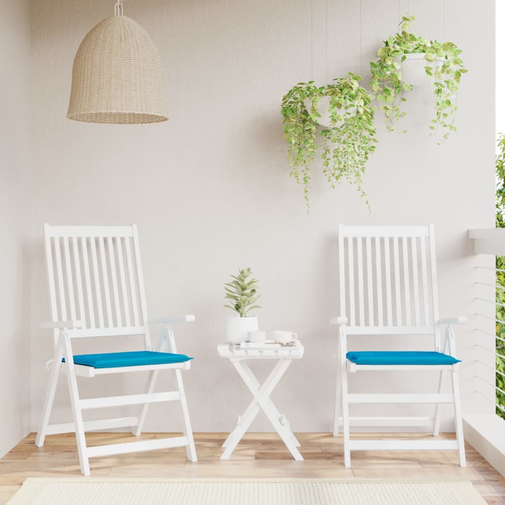 vidaXL Perne scaune grădină 2 buc. albastru 50x50x3 cm țesătură Oxford