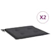 vidaXL aiatooli istmepadjad 2 tk, antratsiit, 50x50x3 cm, kangas