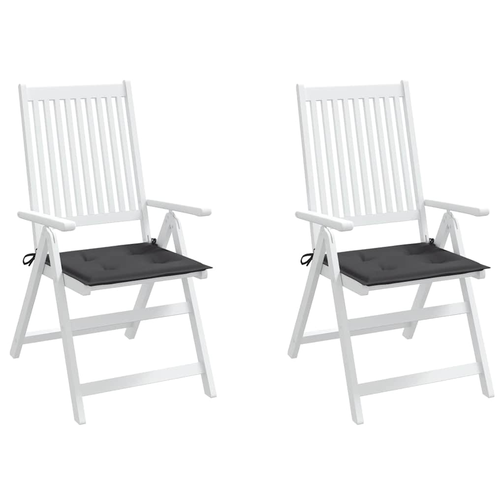 vidaXL Tuinstoelkussens 2 st 50x50x3 cm oxford stof antracietkleurig, foto 2