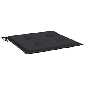 Podušky na zahradní židli 2 ks černé 50x50x4 cm látka oxford - obrázek 4