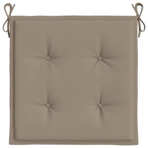 Podušky na zahradní židli 2 ks taupe 50x50x4 cm látka oxford - obrázek 6