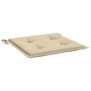 Podušky na zahradní židli 2 ks béžové 50x50x4 cm látka oxford - obrázek 5
