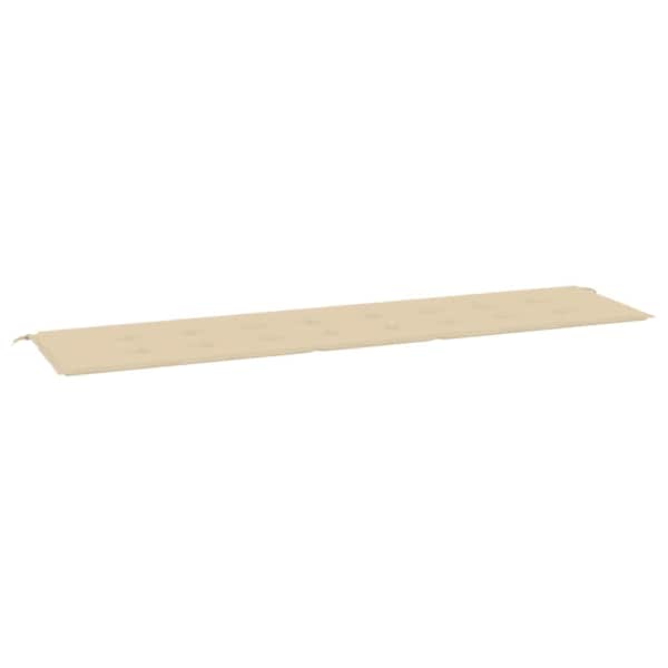 vidaXL aiatooli istmepadi beež 200x50x3 cm kangas