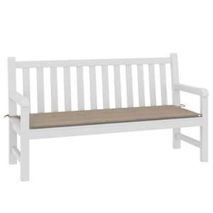 Poduška na zahradní lavici taupe 150x50x3 cm oxfordská látka - obrázek 3