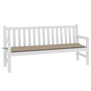 Poduška na zahradní lavici taupe 180x50x3 cm oxfordská látka - obrázek 3