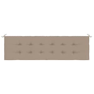 Poduška na zahradní lavici taupe 180x50x3 cm oxfordská látka - obrázek 4